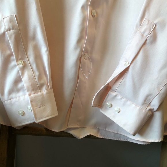 SALE MICHAEL KORS Men Pink Shirt Cotton SZ 17 XL - Picture 6 of 10